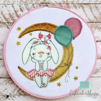 Sitting On The Moon Applique