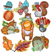 Woodlands Autumn Applique