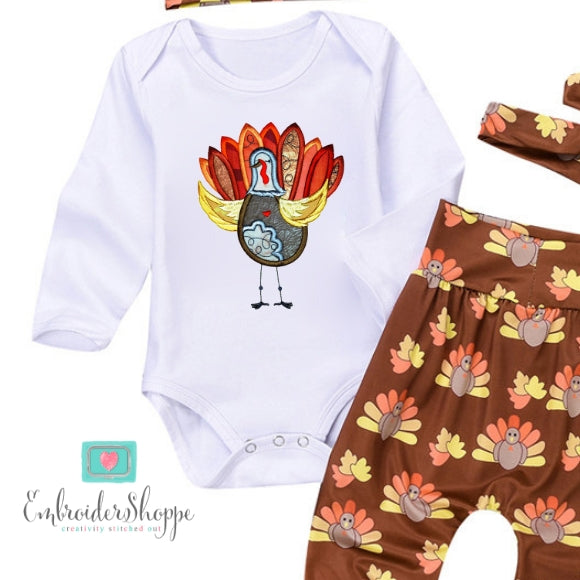 Autumn Turkey Applique
