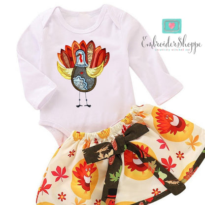 Autumn Turkey Applique