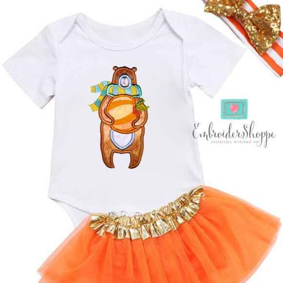 Picking Pumpkins Applique