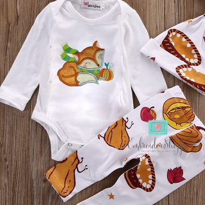 Pumpkin Foxy Applique