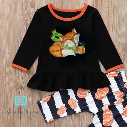Pumpkin Foxy Applique