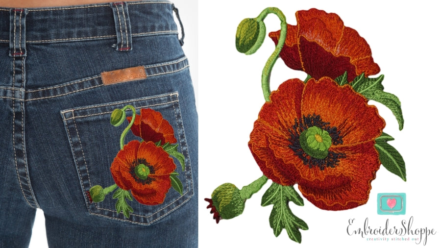 Red Poppy Patches