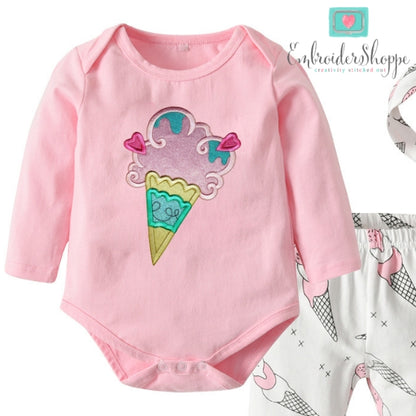 Unicorn Cat Applique Set