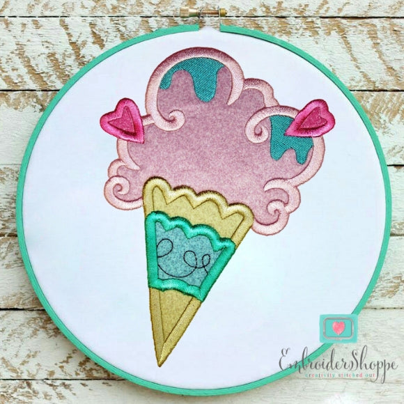 Unicorn Cat Applique Set