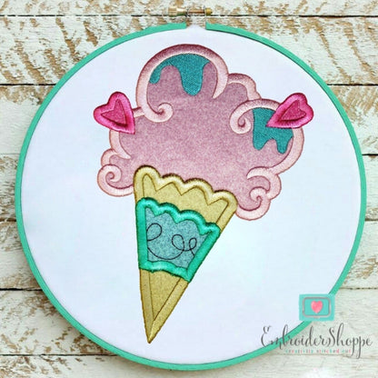 Unicorn Cat Applique Set