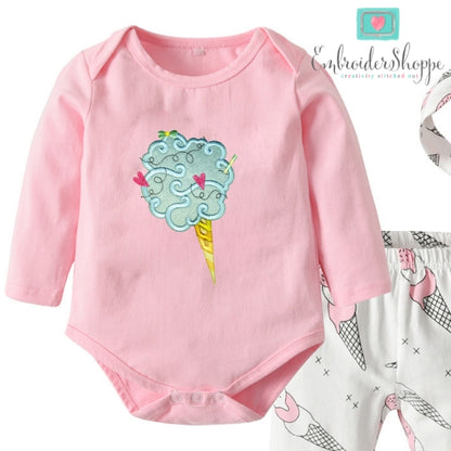 Unicorn Cat Applique Set