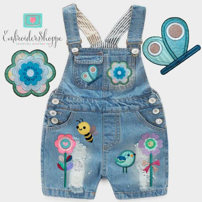 Retro Flower Patches