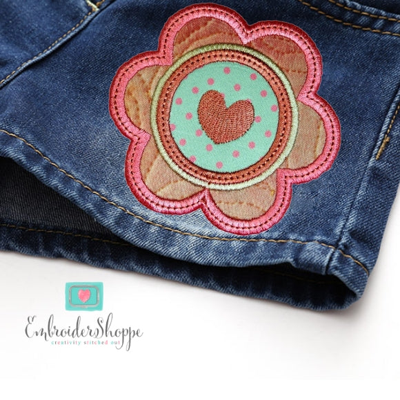 Retro Flower Patches