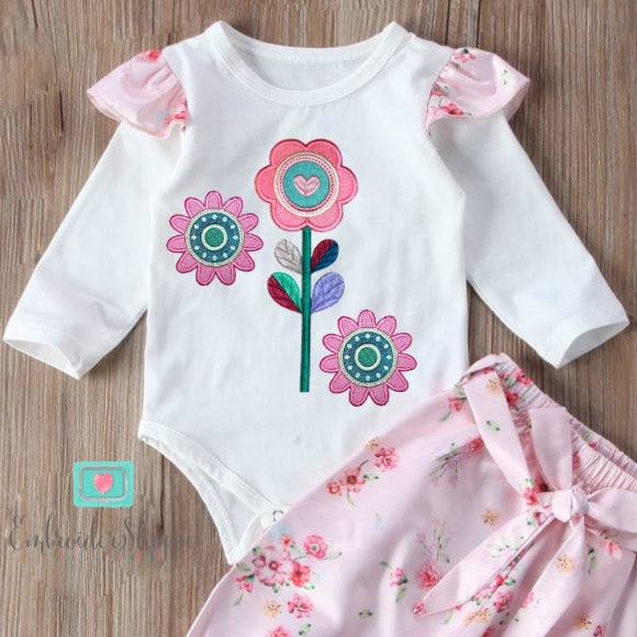 Retro Flower Patches