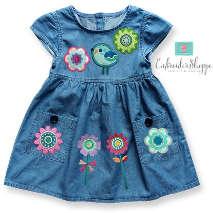 Retro Flower Patches