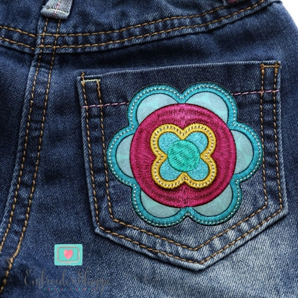 Retro Flower Patches