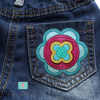 Retro Flower Patches