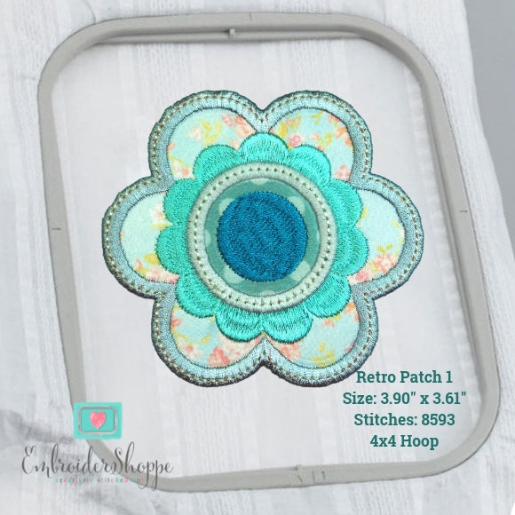 Retro Flower Patches