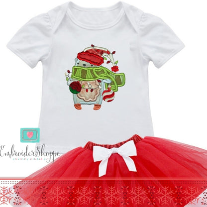 Winter Polar Bear Applique