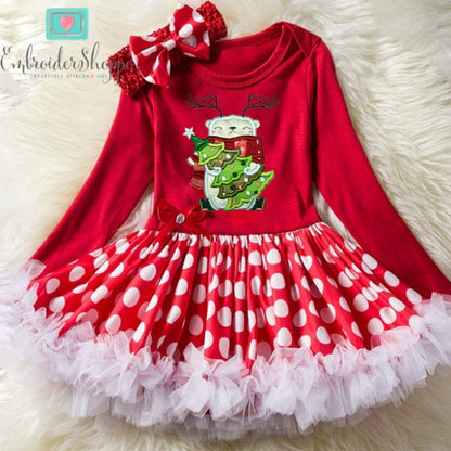 Winter Polar Bear Applique