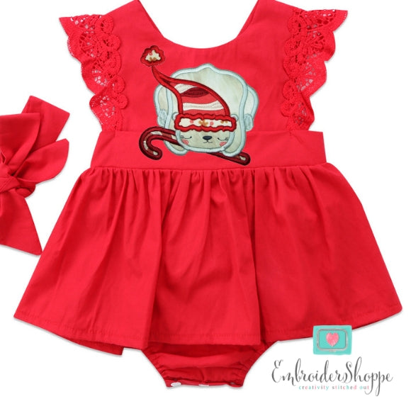 Winter Polar Bear Applique