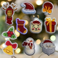 Miniature Christmas Patches