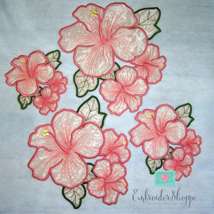 Organza Hibiscus Embellishment