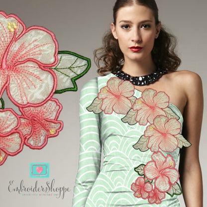 Organza Hibiscus Embellishment