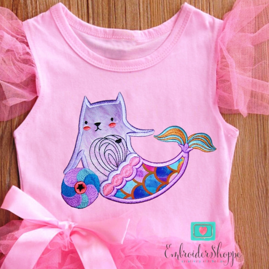 Mermaid Cats Applique
