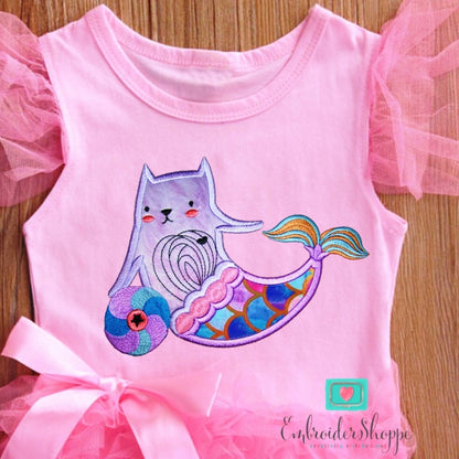 Mermaid Cats Applique