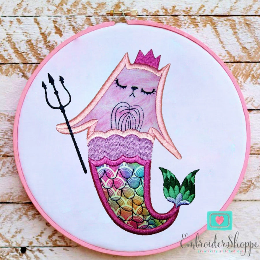 Mermaid Cats Applique
