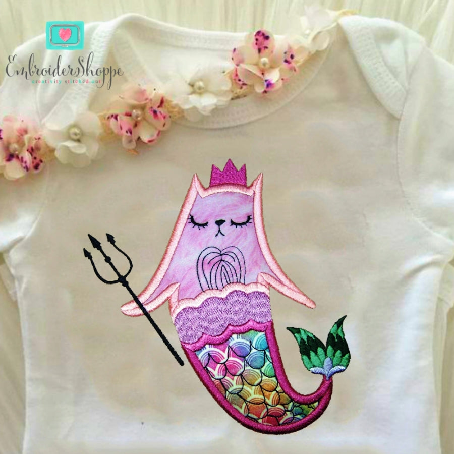 Mermaid Cats Applique