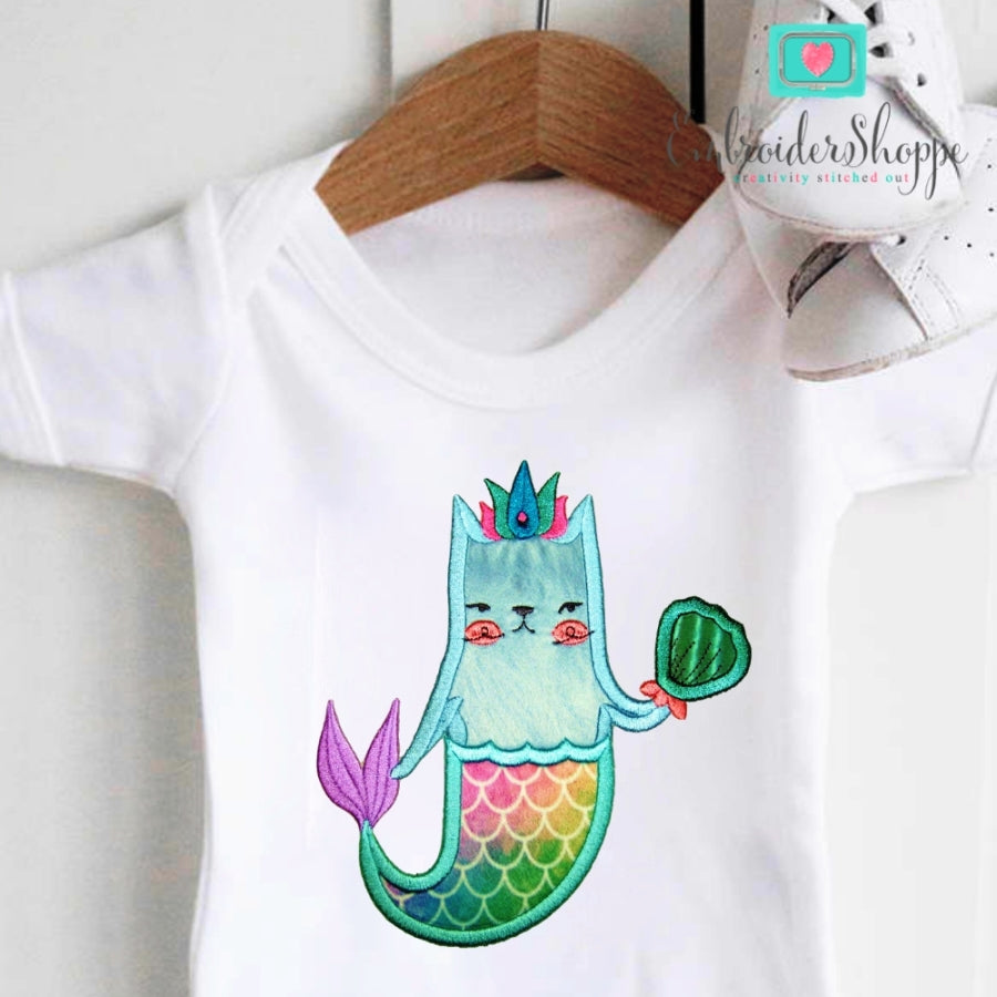 Mermaid Cats Applique