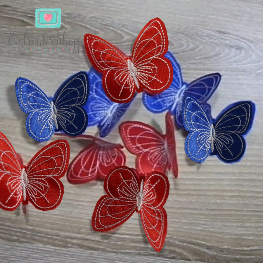 4th of July Butterfly Napkin Rings