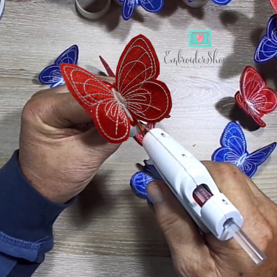 4th of July Butterfly Napkin Rings