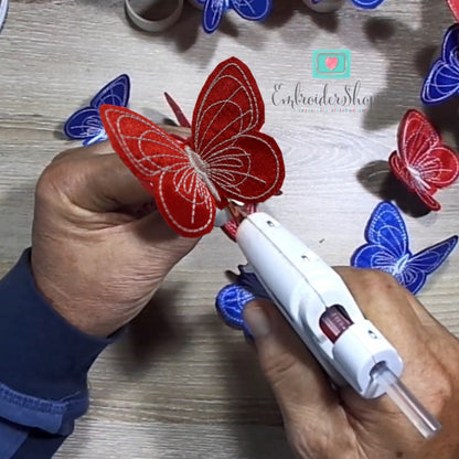 4th of July Butterfly Napkin Rings