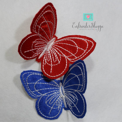 4th of July Butterfly Napkin Rings