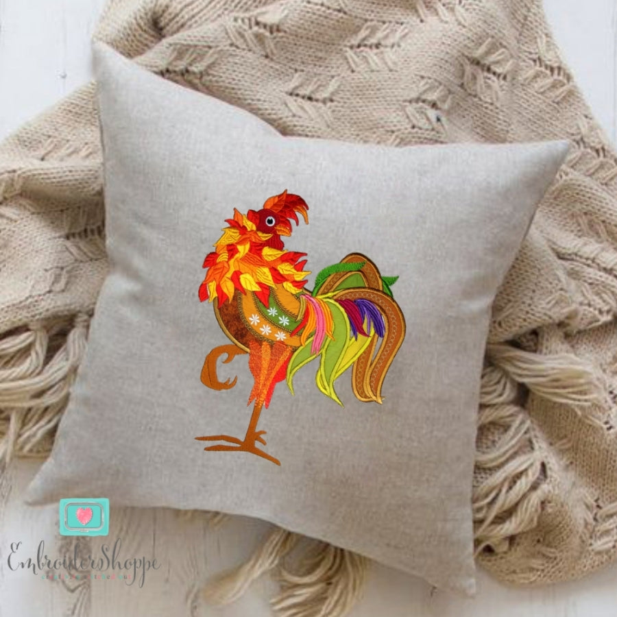 Rooster Applique