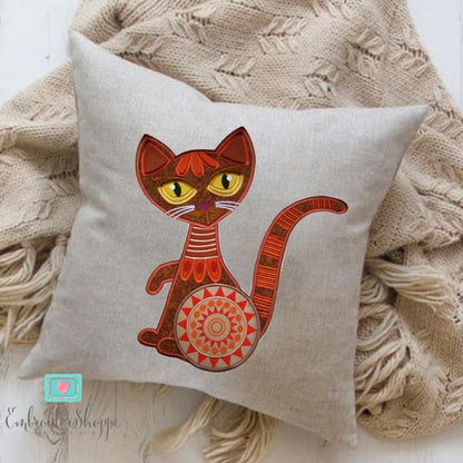 Ginger Cat Applique