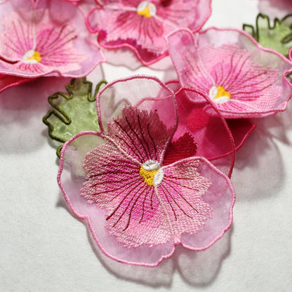 Organza Pansy Embellishments
