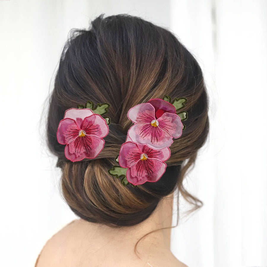 Organza Pansy Embellishments