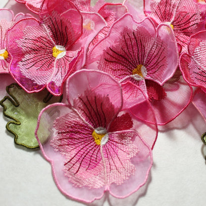 Organza Pansy Embellishments