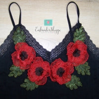 Organza Poppy Embellishments