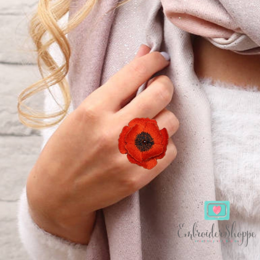 Poppy Earrings and Ring