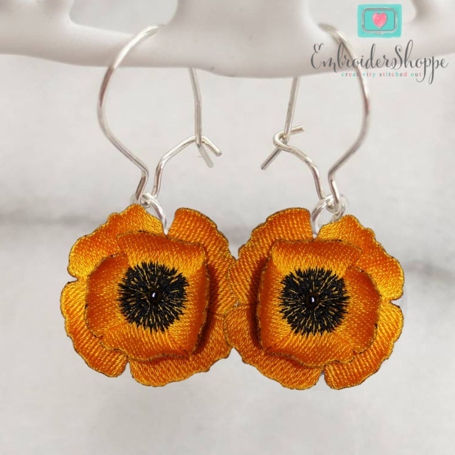 Poppy Earrings and Ring