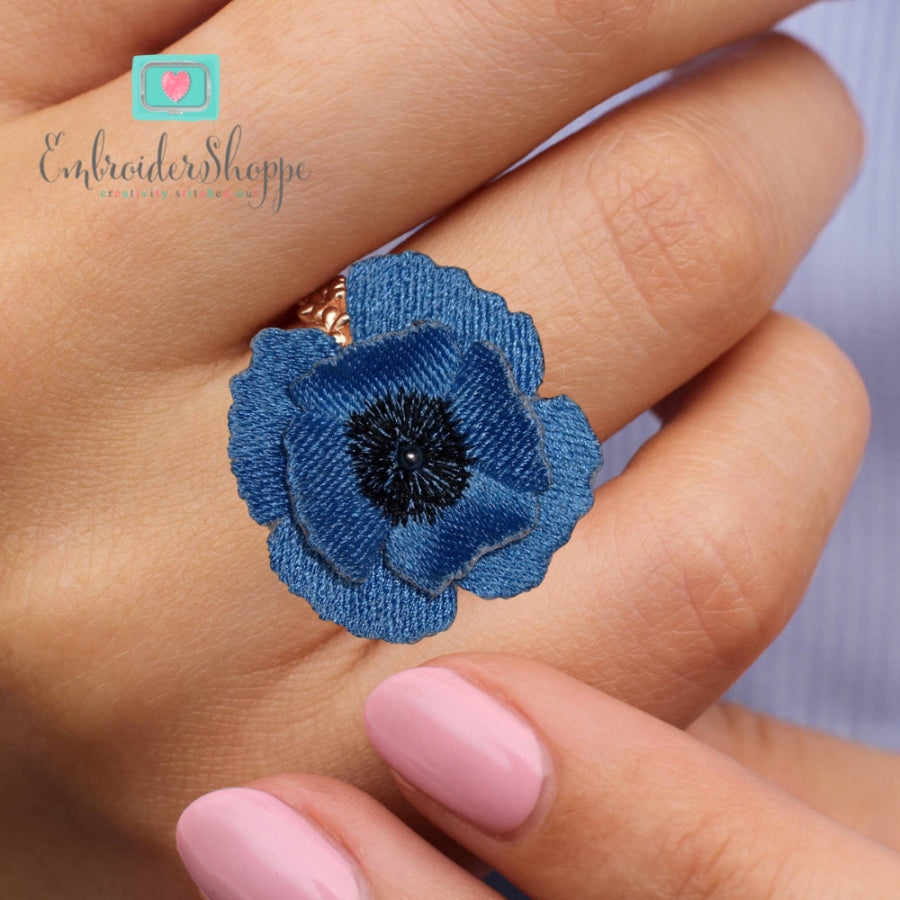 Poppy Earrings and Ring