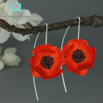 Poppy Earrings and Ring