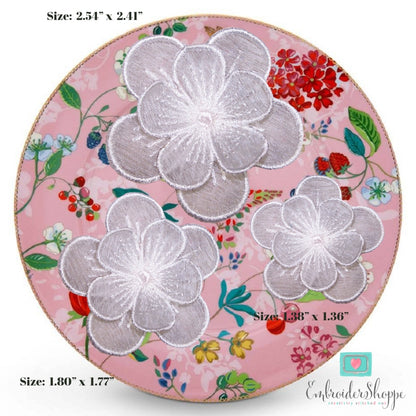 Organza Flower Embellishments 1