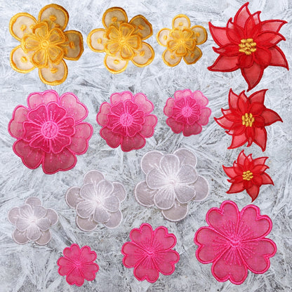 Organza Flower Embellishments 1