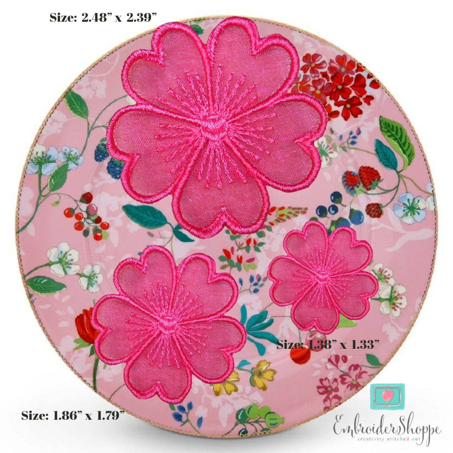 Organza Flower Embellishments 1