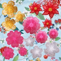 Organza Flower Embellishments 1