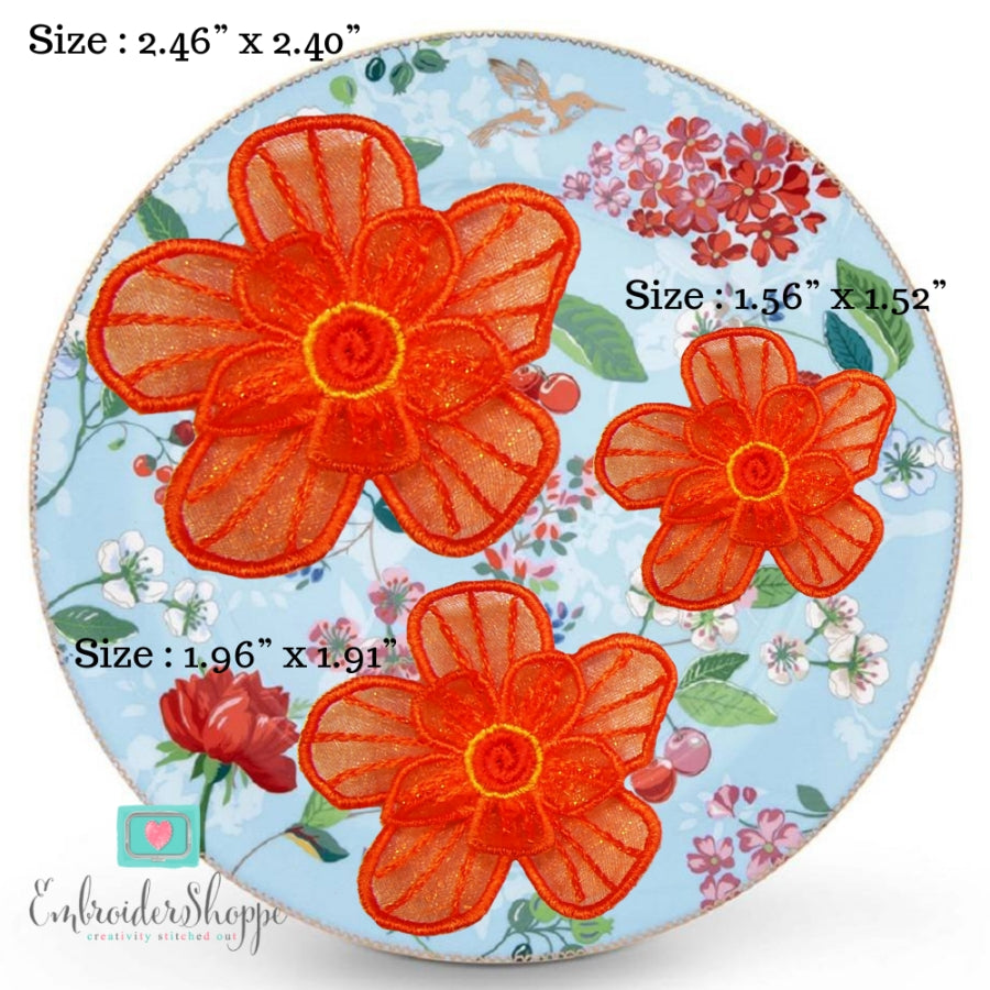 Organza Flower Embellishments 2