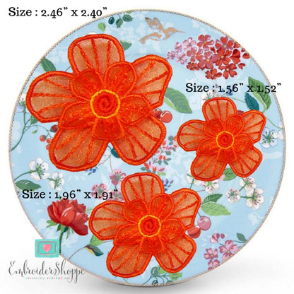 Organza Flower Embellishments 2